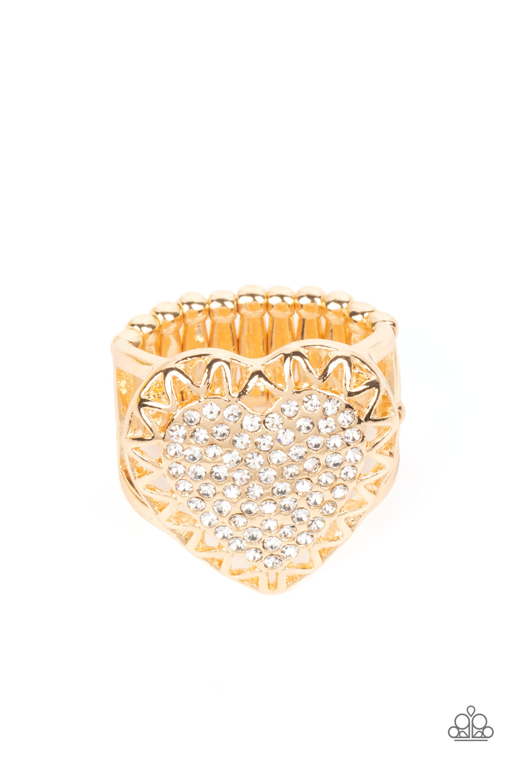 Paparazzi Accessories; Romantic Escape - Gold Ring