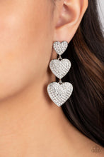 Load image into Gallery viewer, Paparazzi Accessories: Couples Retreat - White Earring
