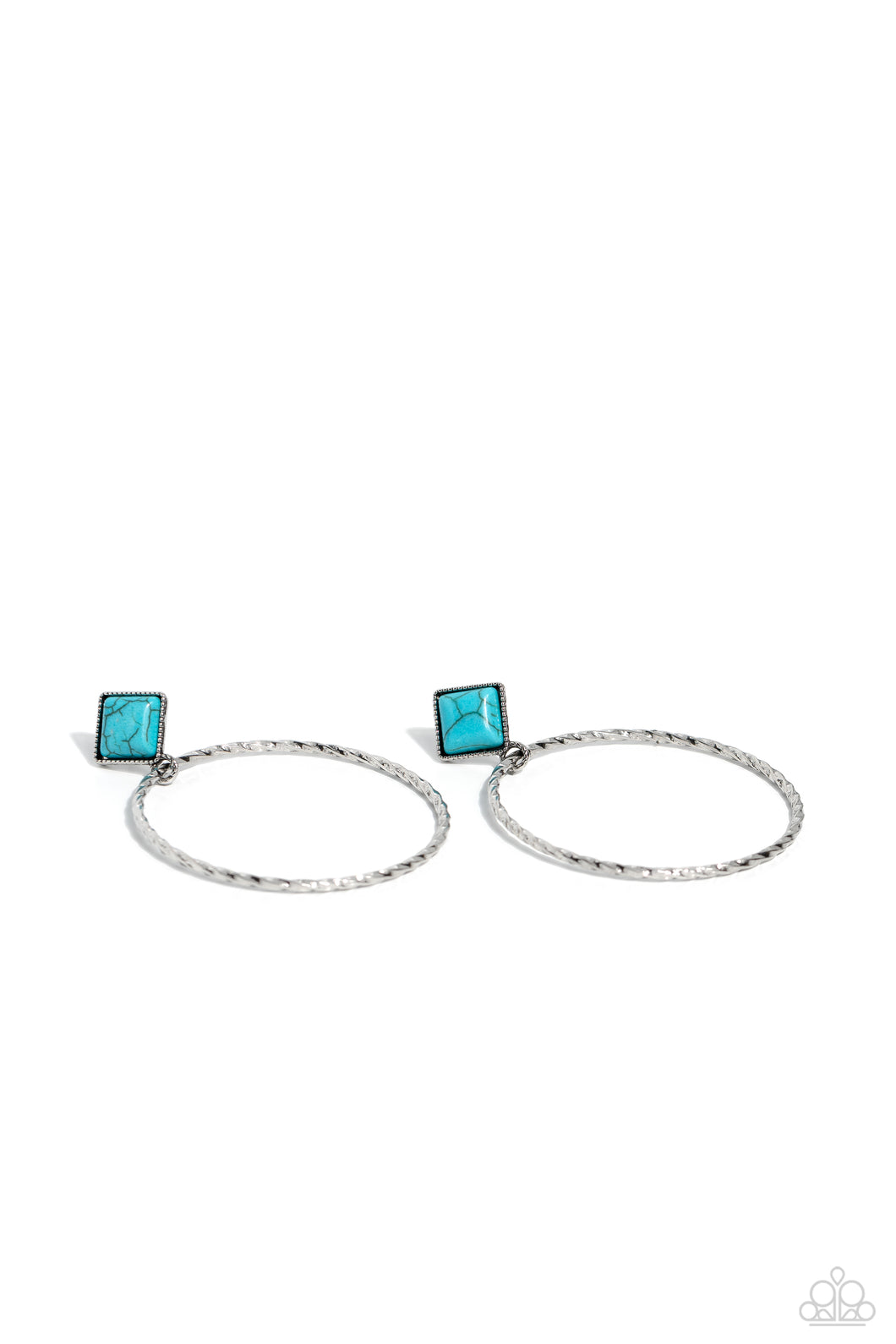 Paparazzi Accessories: Canyon Circlet - Blue Earring
