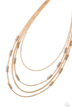 Load image into Gallery viewer, Paparazzi Accessories: Metallic Monarch - Gold Necklace
