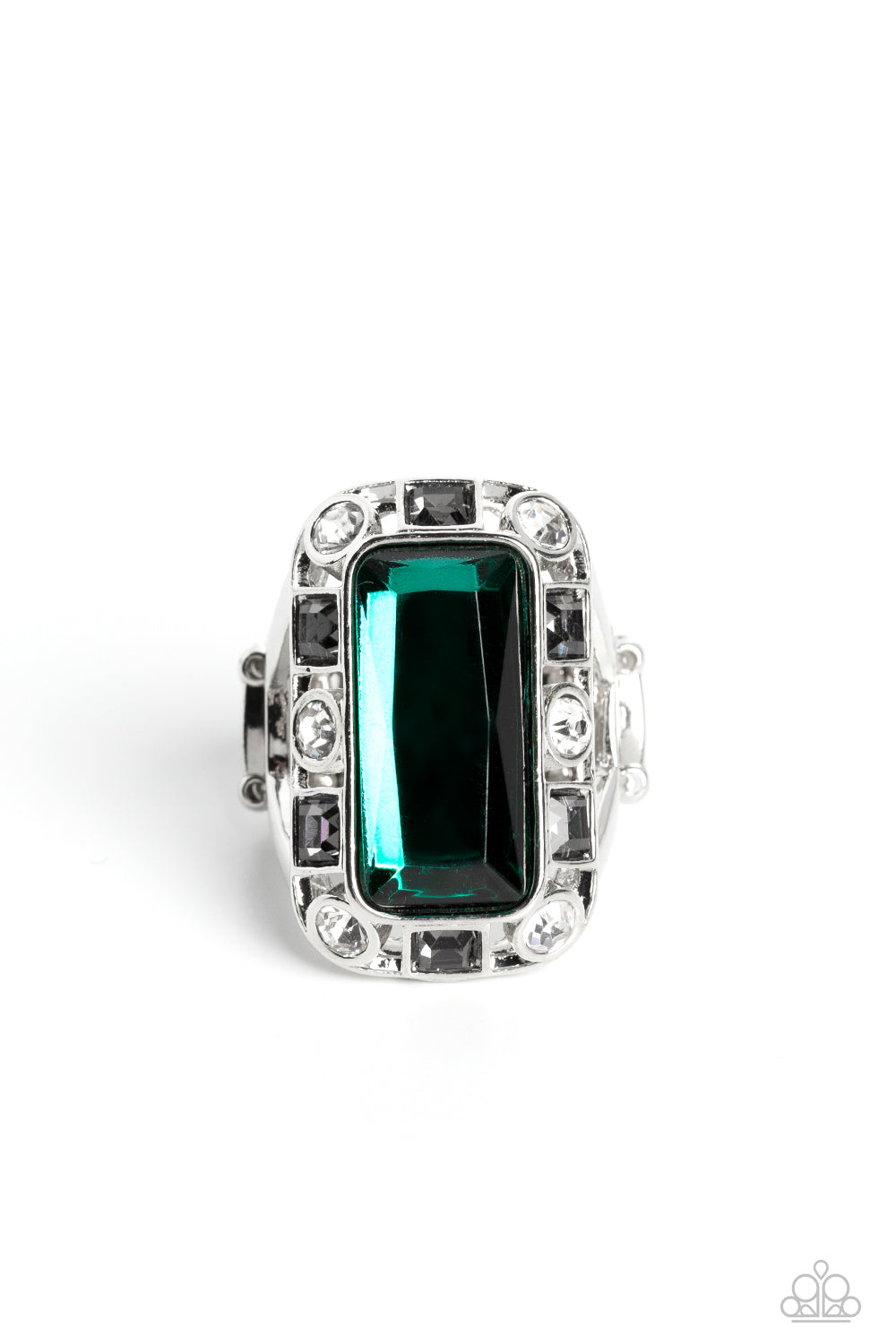 Paparazzi Accessories: Radiant Rhinestones - Green Ring