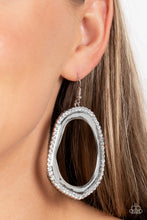 Load image into Gallery viewer, Paparazzi Accessories: Scintillating Shareholder - White Earring
