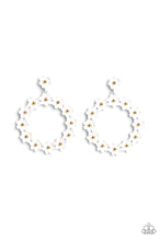 Load image into Gallery viewer, Paparazzi Accessories: Daisy Meadows - White Earrings

