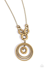 Load image into Gallery viewer, Paparazzi Accessories: High HOOPS - Brass Necklace
