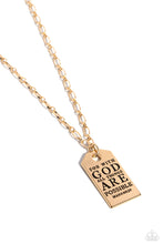 Load image into Gallery viewer, Paparazzi Accessories: Possible Pendant - Gold Necklace
