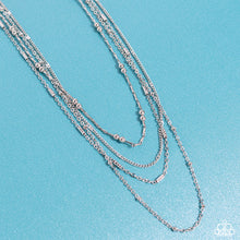 Load image into Gallery viewer, Paparazzi Accessories: Studded Shimmer - Silver Necklace
