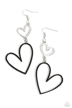 Load image into Gallery viewer, Paparazzi Accessories: Pristine Pizzazz - Black Earring
