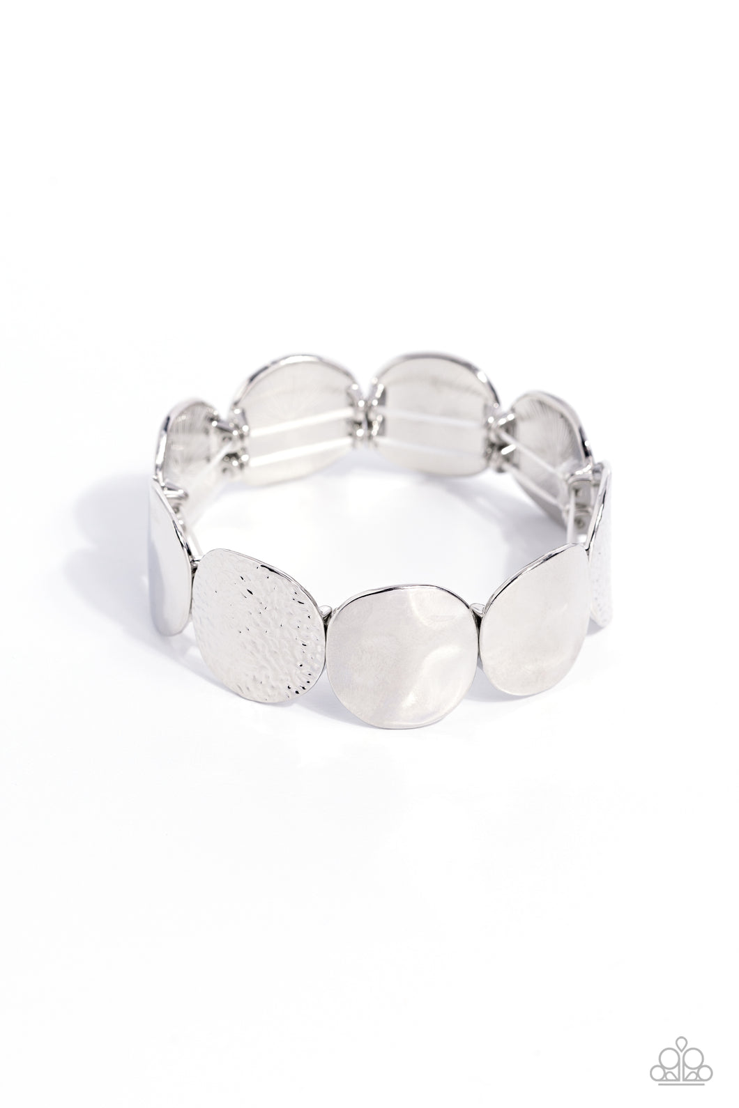 Paparazzi Accessories: Rippling Record - Silver Bracelet