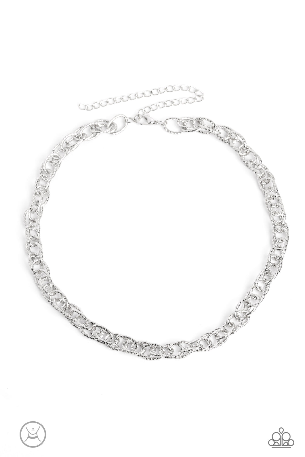 Paparazzi Accessories: If I Only Had a CHAIN - Silver Choker Necklace