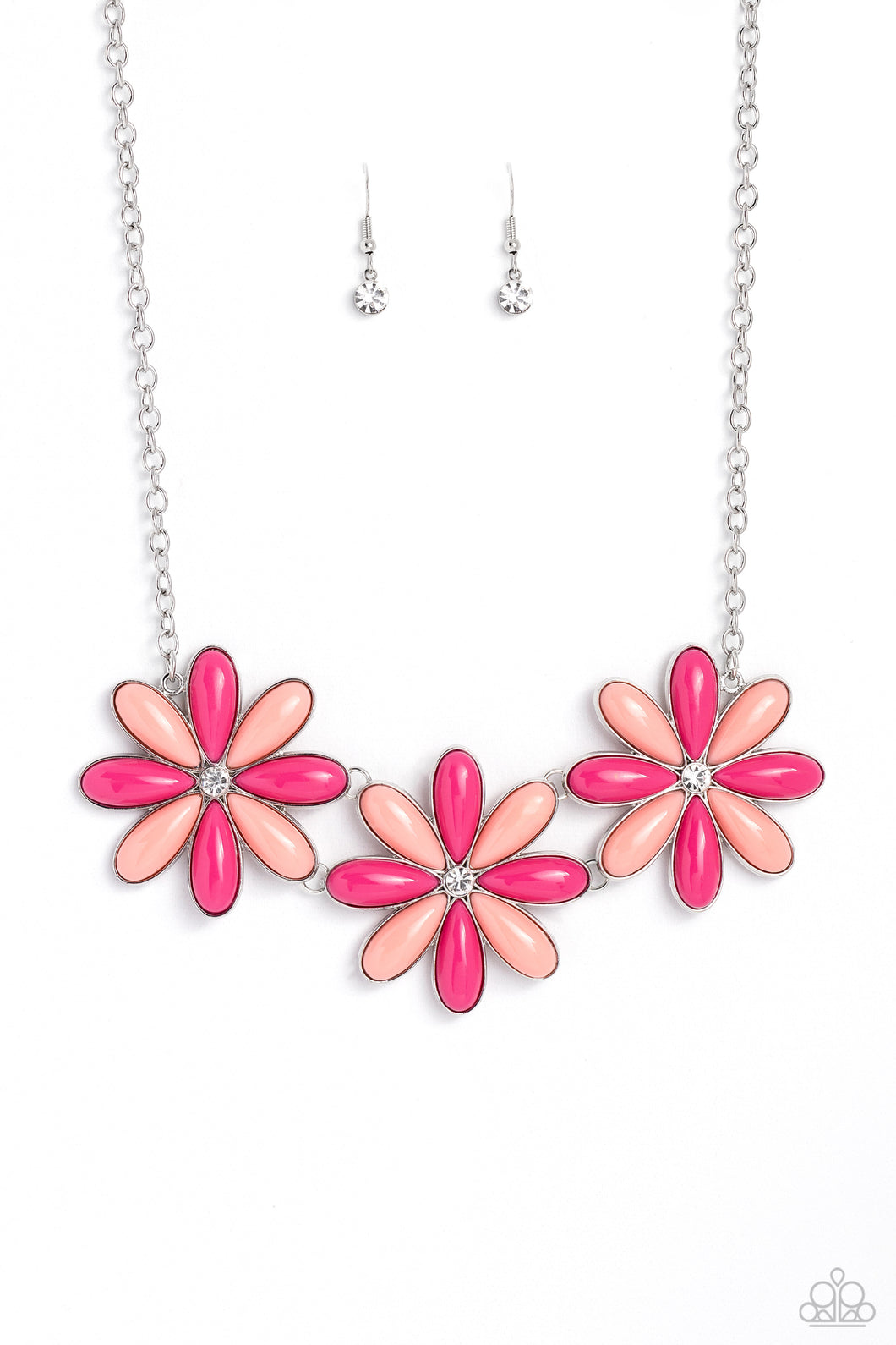 Paparazzi Accessories: Bodacious Bouquet - Pink Necklace