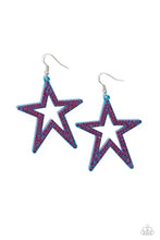 Load image into Gallery viewer, Paparazzi Accessories: Rockstar Energy - Blue Earrings

