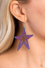 Load image into Gallery viewer, Paparazzi Accessories: Rockstar Energy - Blue Earrings
