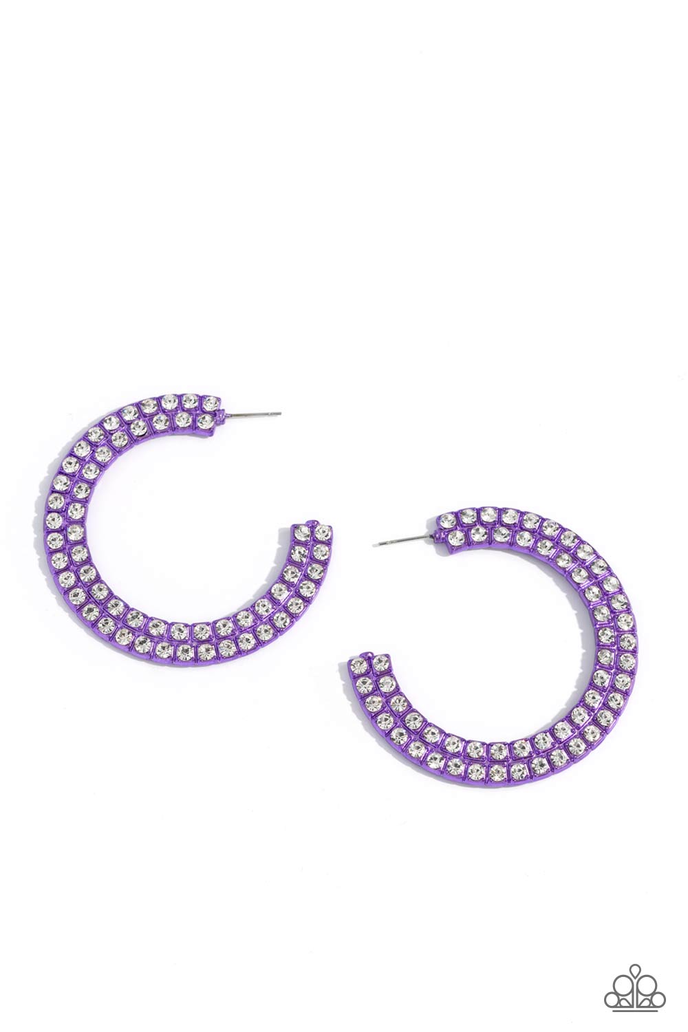 Paparazzi Accessories: Flawless Fashion - Purple Hoop Earrings