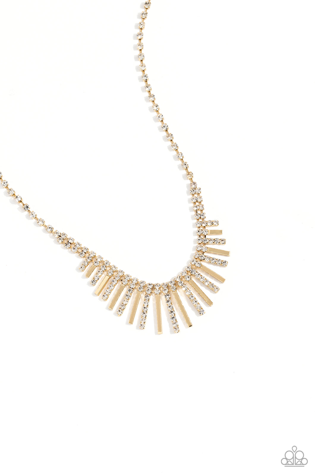 Paparazzi Accessories: FLARE to be Different - Gold Necklace