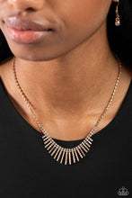 Load image into Gallery viewer, Paparazzi Accessories: FLARE to be Different - Gold Necklace

