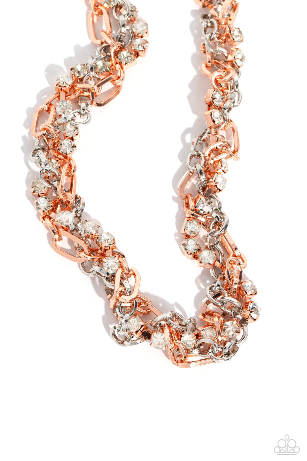 Paparazzi Accessories: otally Two-Toned - Copper Necklace