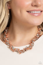 Load image into Gallery viewer, Paparazzi Accessories: otally Two-Toned - Copper Necklace
