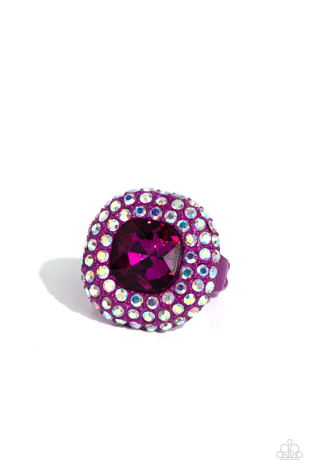 Paparazzi Accessories: Glistening Grit - Pink Ring