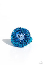 Load image into Gallery viewer, Paparazzi Accessories: Glistening Grit - Blue Ring
