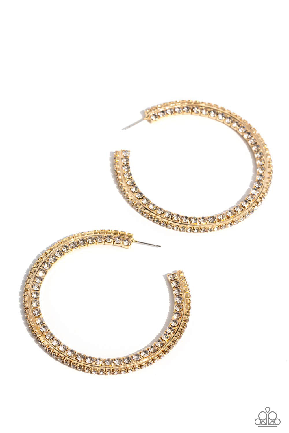 Paparazzi Accessories: Scintillating Sass -  Hoop Earring