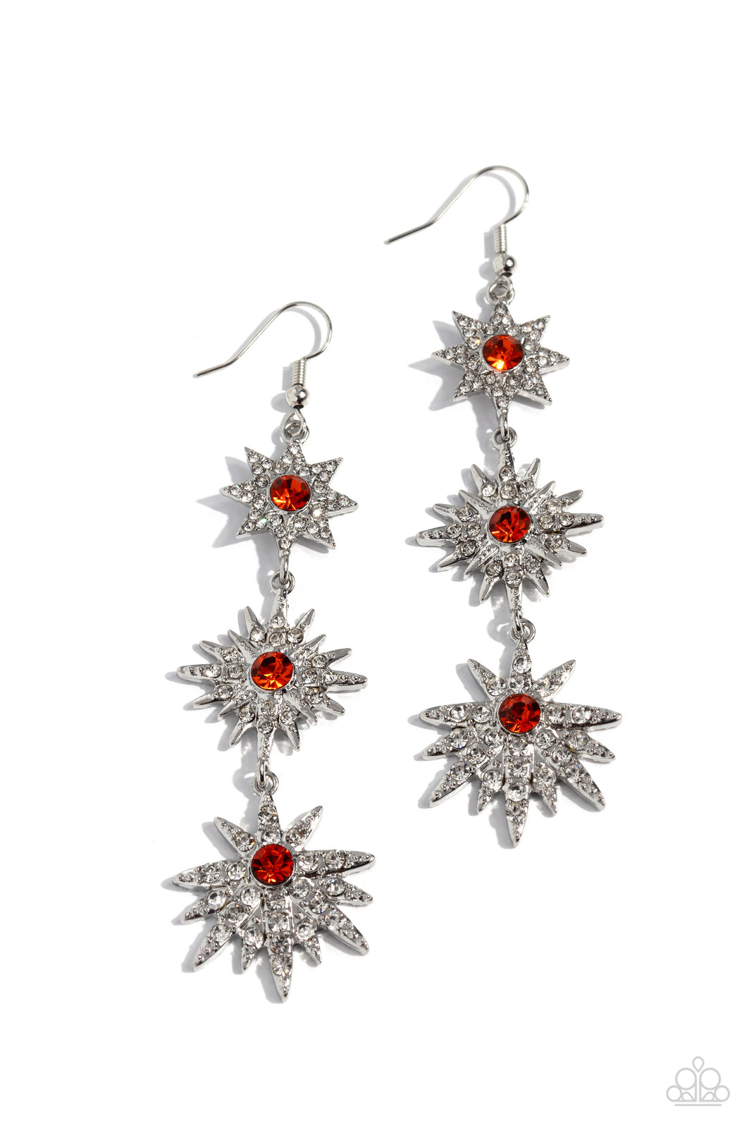 Paparazzi Accessories:Stellar Series - Orange Earrings