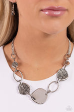 Load image into Gallery viewer, Paparazzi Accessories: Asymmetrical Attention - Silver Necklace
