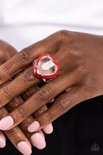 Load image into Gallery viewer, Paparazzi Accessories: Hallmark Heart - Red Ring
