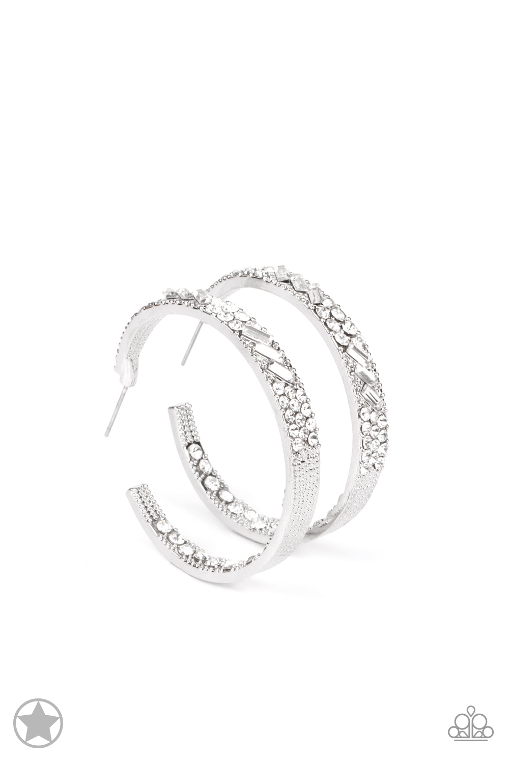 Paparazzi Accessories GLITZY By Association- White Earrings