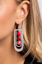 Load image into Gallery viewer, Paparazzi Accessories:Layered Lure - Red Earring
