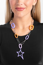 Load image into Gallery viewer, Paparazzi Accessories: Stargazing Show - Purple Necklace
